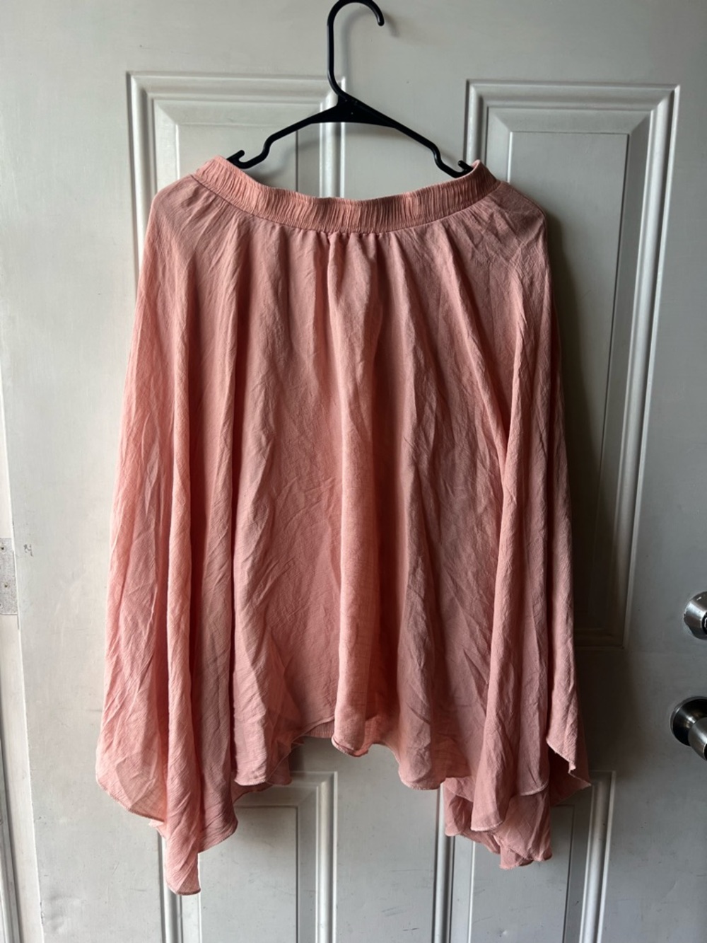 Metro Wear Peach Asymmetrical Midi Skirt